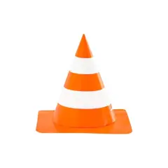 5" Orange & White Cone Party Hats, 6ct. by Celebrate It&trade;