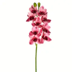 Real Touch&trade; Pink Boat Orchid Stem