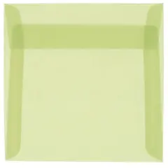JAM Paper 6" x 6" Translucent Vellum Invitation Envelopes, 50ct. Leaf Green
