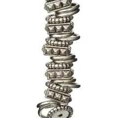 Sterling Silver-Plated Metal & Acrylic Mixed Beads, 10mm by Bead Landing&trade;