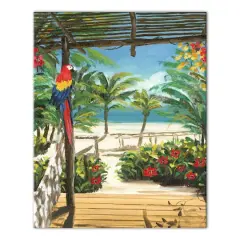 Tropical Porch 16" x 20" Canvas Wall Art