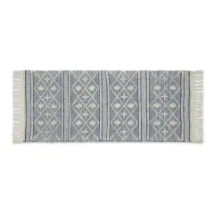 DII&reg; Diamond Textured Hand-Loomed Runner, 2ft. x 6ft. French Blue