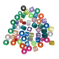 Creatology&trade; Assorted Alphabet Beads, Glitter