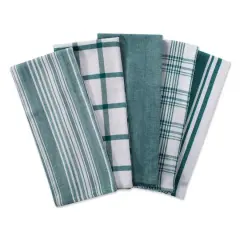 DII&reg; Teal Woven Dishtowel Set