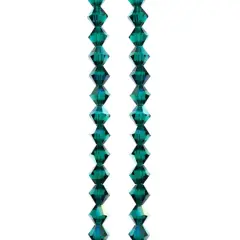 Preciosa Glass Crystal Bicone Beads, 6mm by Bead Landing&trade; Emerald AB