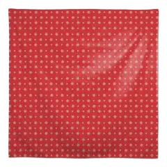 58" Red Snowflake Pattern Tablecloth