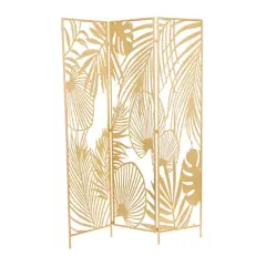 Gold Iron Glam Room Divider Screen, 71" x 48" x 1"
