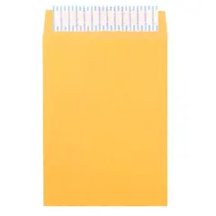 JAM Paper 6.5" x 9.5" Brown Kraft Manila Open End Recycled Envelopes, 500ct.