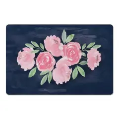 18" x 27" Sweet Florals on Navy Floor Mat