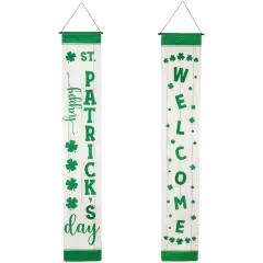 71" Welcome St. Patrick's Day Porch Door Hanging Banner Set