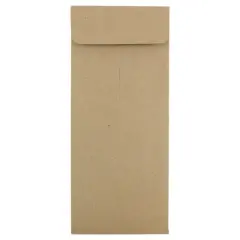 JAM Paper Colored #10 Policy Business Premium Envelopes, 50ct. Brown Kraft
