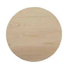 15" Unfinished Wooden Circle Plaque by Make Market&reg;
