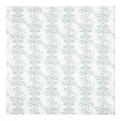 Floral Crest Cotton Twill Napkin Blue