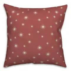 Red Twinkle Throw Pillow