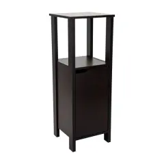 Organize It All 40" Espresso 3-Shelf Ambassador Floor Cabinet