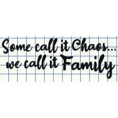 Leisure Arts&reg; Vinyl Matte Black We Call It Family Decal