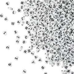 Alphabet Acrylic Heart Craft Beads by Bead Landing&trade;, 7mm