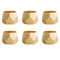 DII&reg; Gold Triangle Band Napkin Rings, 6ct.