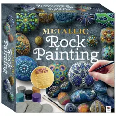 Hinkler DIY Metallic Rock Painting Box Set