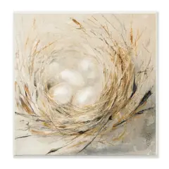 Stupell Industries Abstract Baby Bird Egg Nest Countryside Animals,12" x 12"