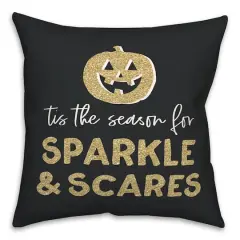 Sparkle & Scares Throw Pillow