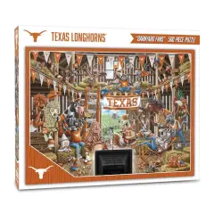 College Barnyard Fans 500 Piece Puzzle Texas Longhorns