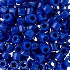John Bead 6mm Opaque Plastic Mini Pony Beads, 1,000ct. Royal Blue