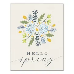 Hello Spring 16" x 20" Canvas Wall Art