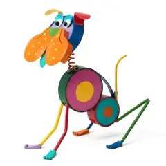 Glitzhome&reg; 17" Metal Novelty Puppy Garden Statue