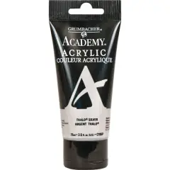 Grumbacher&reg; Academy&reg; Acrylic, 2.5oz. Thalo Silver