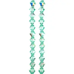 Preciosa Glass Crystal Bicone Beads, 6mm by Bead Landing&trade; Caribbean Sea AB