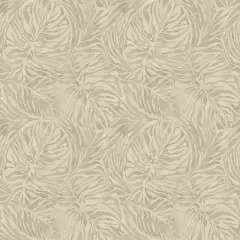 Tommy Bahama Zebra Leaf Peel & Stick Wallpaper Linen
