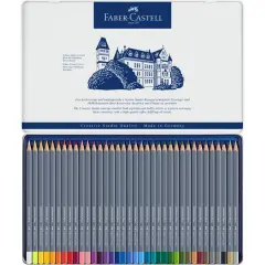 Faber-Castell&reg; Goldfaber Aqua 36 Color Watercolor Pencil Tin Set