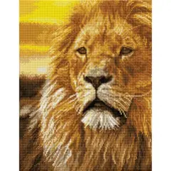 Diamond Dotz&reg; Intermediate Lord of the Serengeti Pre-Framed Diamond Painting Kit