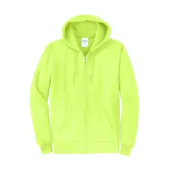 Port & Company&reg; Core Fleece Full-Zip Hooded Sweatshirt Neon Yellow