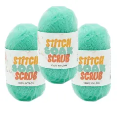 3 Pack Lion Brand&reg; Stitch Soak Scrub Yarn Cabbage