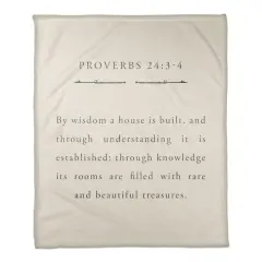 Proverbs 24 50" x 60" Coral Fleece Blanket