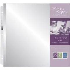 We R Memory Keepers&reg; 12" x 12" Post Page Protectors, 10ct.