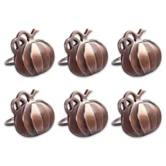 DII&reg; Harvest Pumpkin Napkin Ring Set, 6ct.