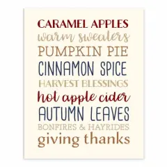 Fall Sentiments Tabletop Canvas
