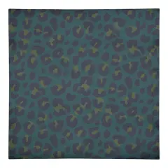 Leopard Cotton Twill Napkin Blue