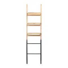 Hello Honey&reg; 72" Fir Wood Ladder Shelf with Metal Base
