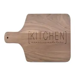 Kitchen Memories Made Here 17" x 8" Walnut Paddle Cutting Board