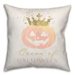 Queen Of Halloween Throw Pillow