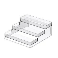 Clear 3-Tier Storage Shelf Organizer by Simply Tidy&reg;