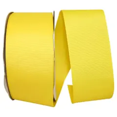 JAM Paper 2.25" Grosgrain Texture Ribbon Lemon