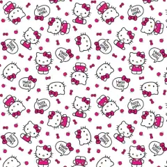 Sanrio&reg; Hello Kitty White Hello Kitty Toss Cotton Fabric