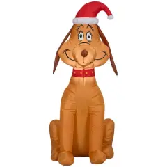 Airblown 3.5ft. Max The Dog Grinch Wearing Santa Hat Inflatable