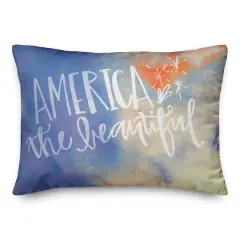 America The Beautiful Throw Pillow
