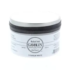 Gamblin Relief Ink, 175mL Titanium White